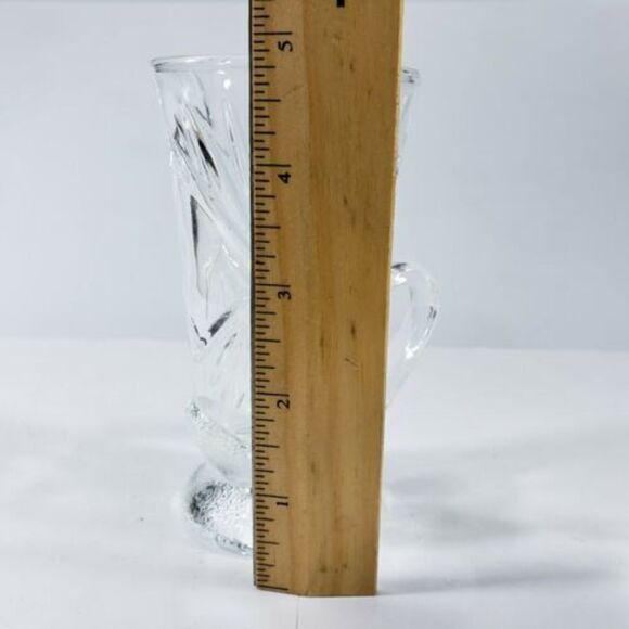 Vintage Irish Coffee Glass Cut Glass Cups Made In Korea Set Of 5 Used Condition - Picture 6 of 7